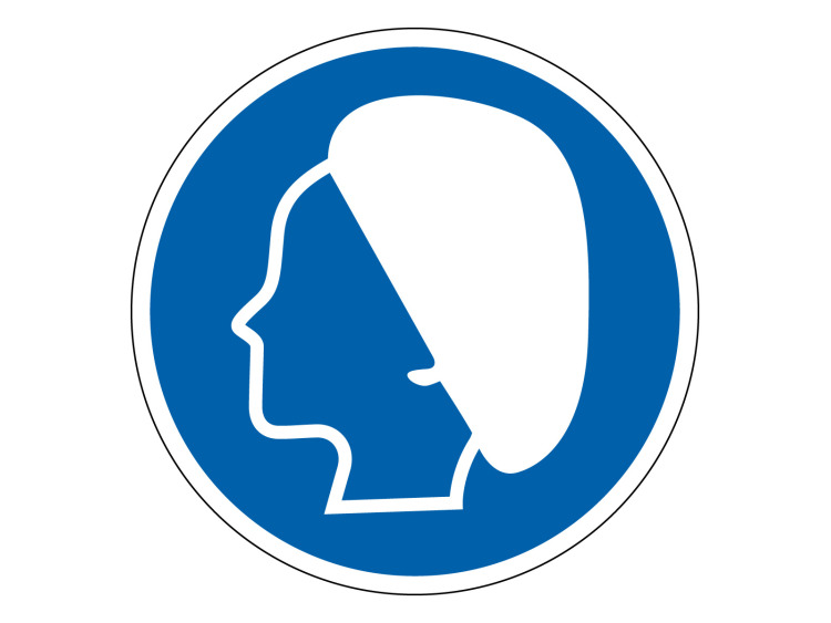 Panneau d'obligation - Signalétique M205 - Port du bonnet obligatoire