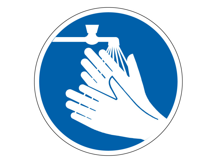 Panneau d'obligation - Signalétique M207 - Lavage des mains obligatoire