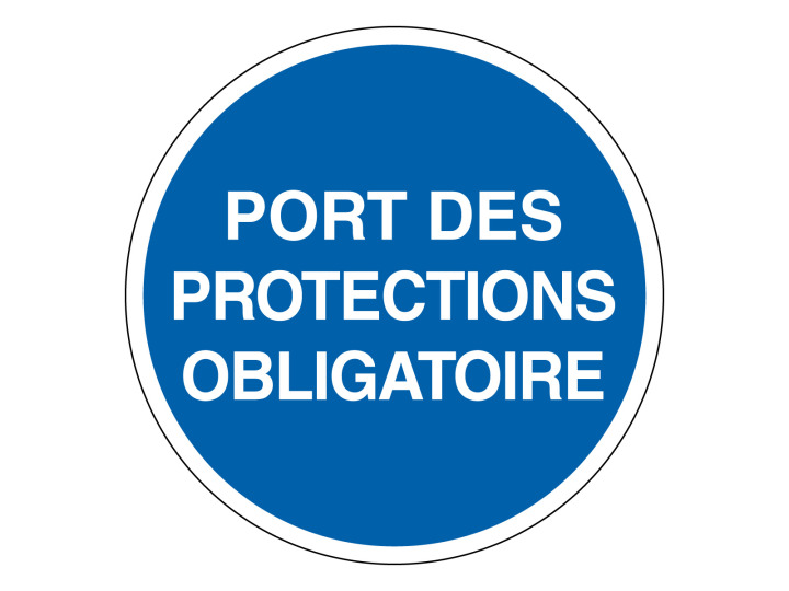 Panneau dobligation  Signalétique M303  Port des protections obligatoires