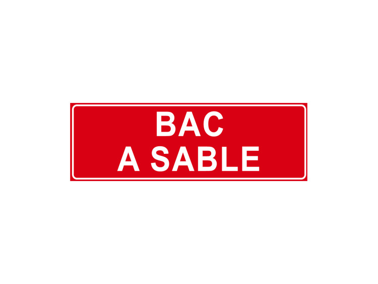 Panneau Incendie - Signalétique F119 - Bac à Sable
