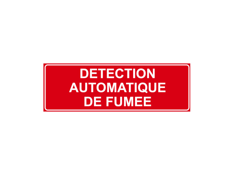 Panneau Incendie - Signalétique F141 - Détection automatique de fumée