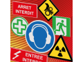 Panneau d'avertissement - Signalétique W012 - Danger Electricité