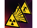 Panneau d'avertissement - Signalétique W239 - Attention rayonnement UV