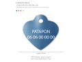 Médaille Personnalisée Pour Chien ou Chat - Médaille d'identification Alu Anodisé 25mm (Petit Cœur)