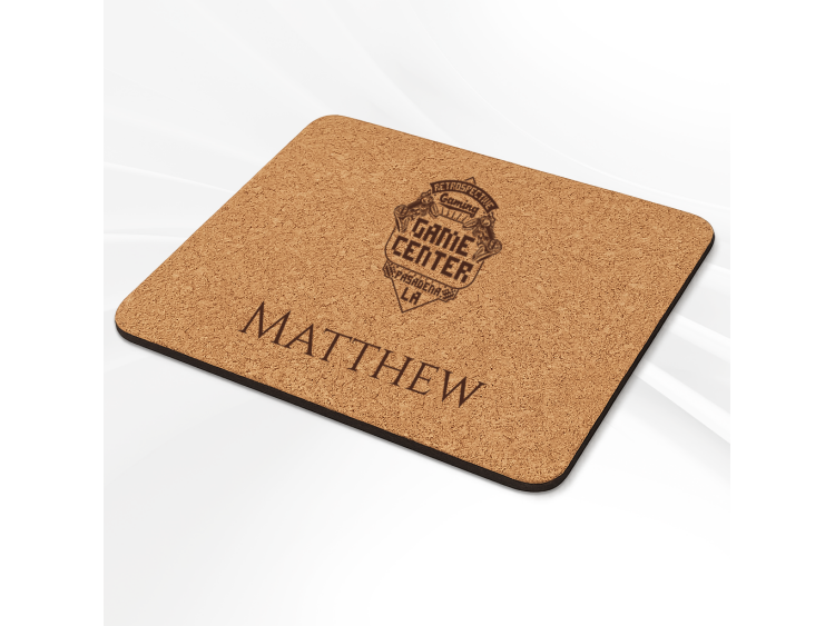 Tapis De Souris Personnalisé en Liège - Tapis de Souris Liège et base antidérapante (LEBAK)