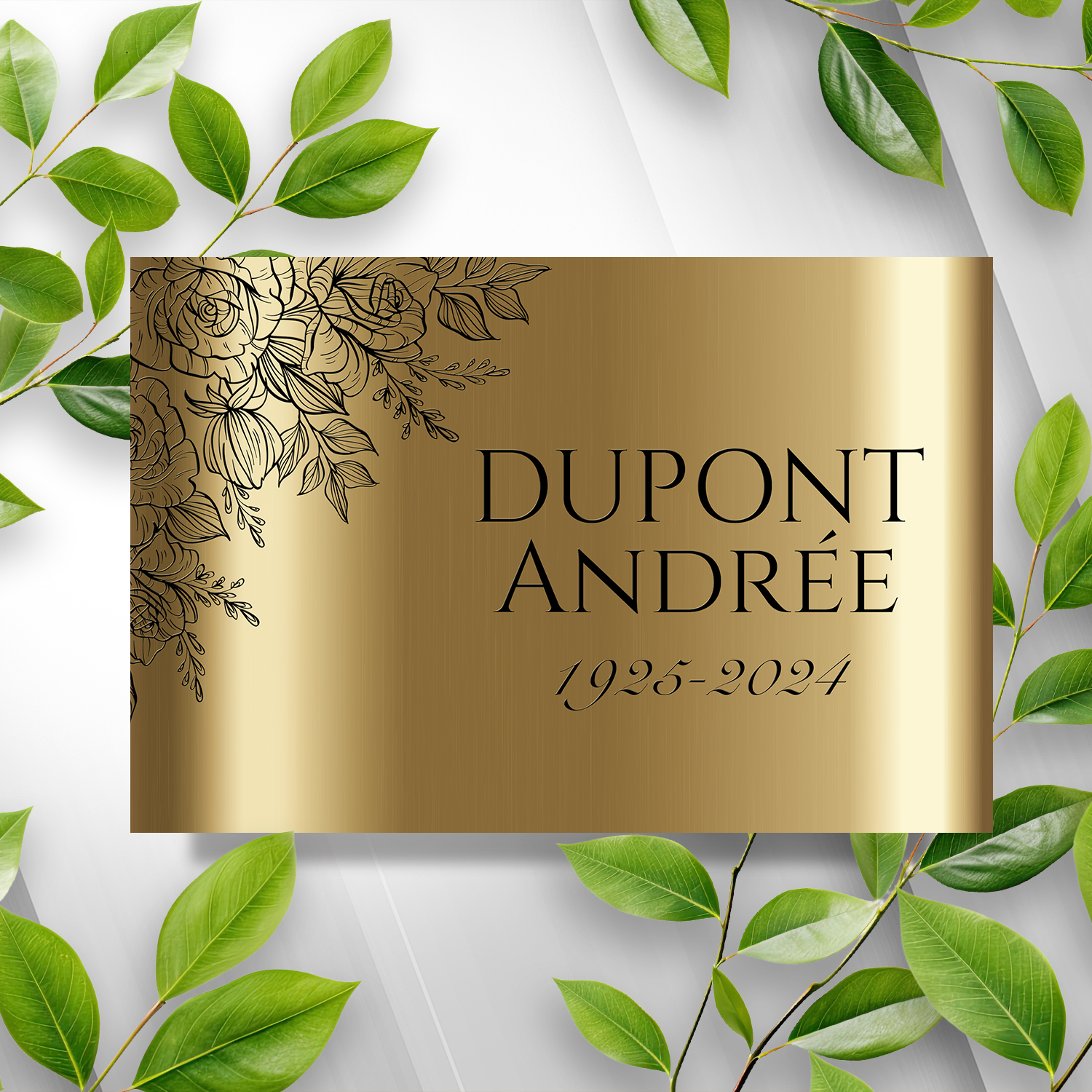 plaque funeraire