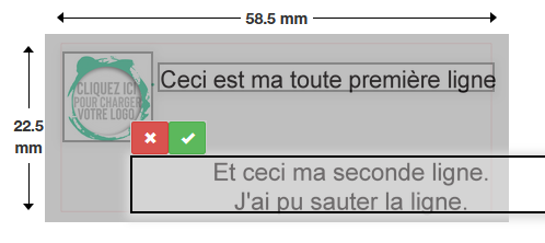 tampon encreur personnalisé