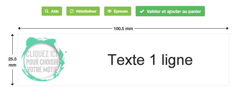 tampon encreur personnalisable